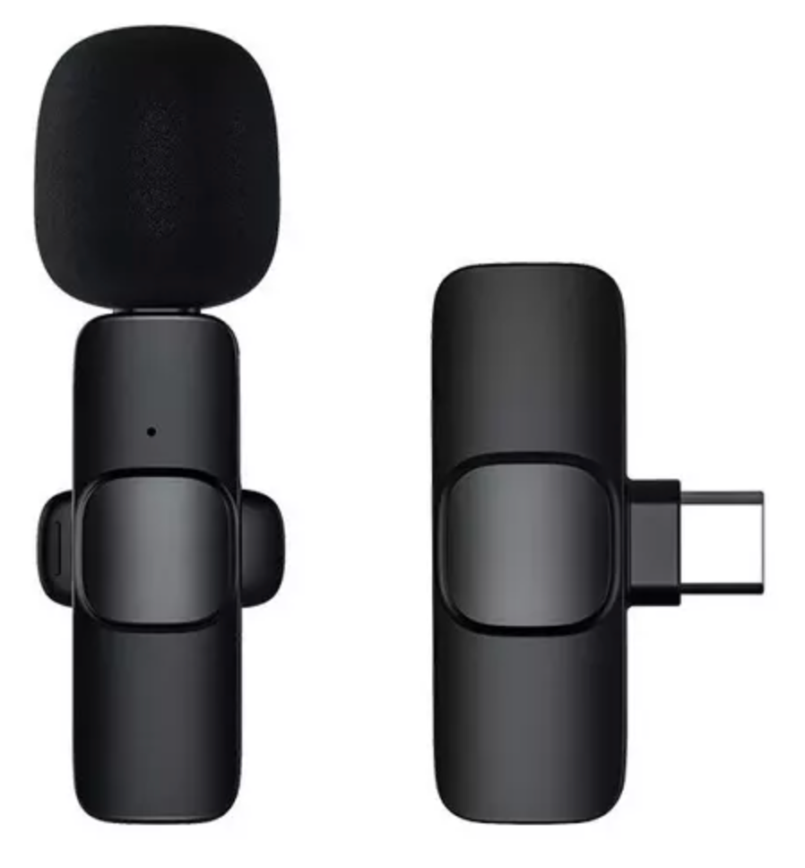 Microfono Mini Inalambrico De Para Celular Iphone O Android 2 Solapa  Micrófonos