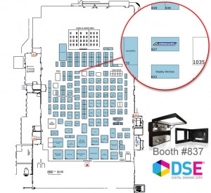 armagard-booth-837-at-DSE2011 Where to find Armagard at Digital Signage Expo 2011