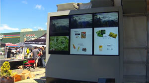 JayMarc AV drive thru with Samsung OH55F outdoor digital menu boards
