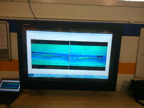 poolside digital signage