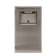Floor standing stainless steel printer enclosure front view