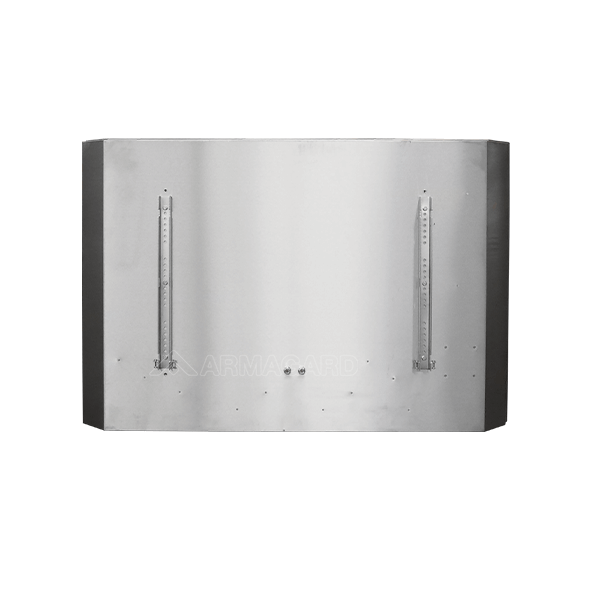 Food processing digital screen enclosure rear view